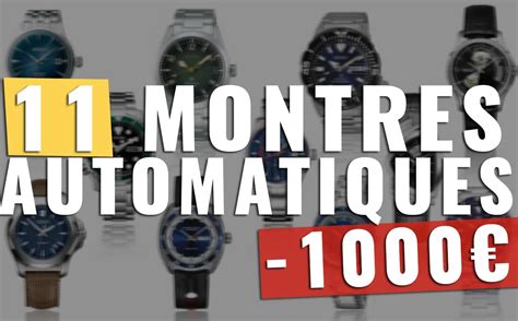 Sélection: 11 Montres Automatiques en dessous de 1000 